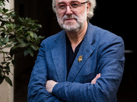 Philippe Faure-Brac, French sommelier, in the inner courtyard of his brasserie, which was closed due to COVID. Faure-Brac won the 1992 World...