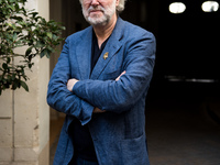 Philippe Faure-Brac, French sommelier, in the inner courtyard of his brasserie, which was closed due to COVID. Faure-Brac won the 1992 World...