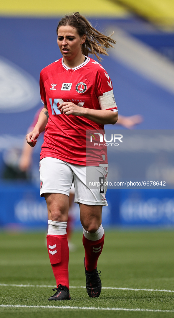 Charley Clifford of Charlton Athletic during the FA Women's Championship match between Leicester City and Charlton Athletic at the King Powe...