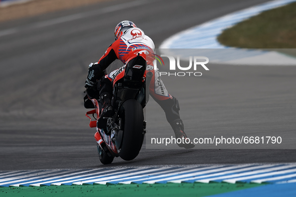 Johann Zarco (5) of France and Pramac Racing Ducati during the MotoGP test day at Circuito de Jerez - Angel Nieto on May 3, 2021 in Jerez de...