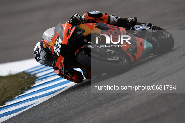 Miguel Oliveira (88) of Portugal and Red Bull KTM Factory Racing during the MotoGP test day at Circuito de Jerez - Angel Nieto on May 3, 202...