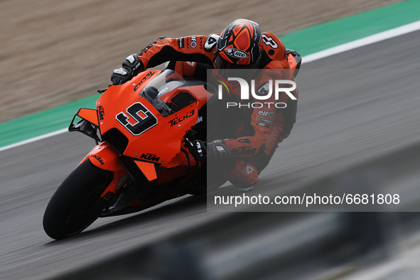 Danilo Petrucci (9) of Italy and Tech 3 KTM Factory Racing during the MotoGP test day at Circuito de Jerez - Angel Nieto on May 3, 2021 in J...