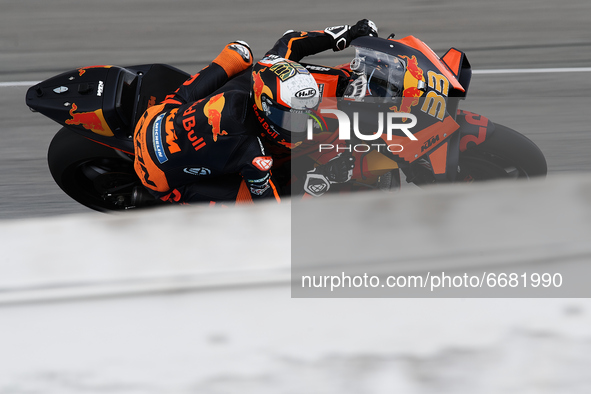 Brad Binder (33) of Republic of South Africa and Red Bull KTM Factory Racing during the MotoGP test day at Circuito de Jerez - Angel Nieto o...