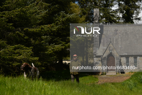 Father Krzysztof Sikora with his dog 'Rambo' seen outside Ballynahinch Church, in Emlaghdauroe, Connemara.
This former Church of Ireland chu...