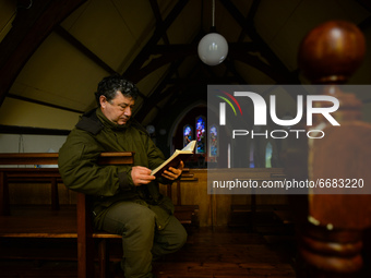 Father Krzysztof Sikora inside St James's Church, in Cashel, Connemara.

Geographically, Roundstone parish is considered Ireland's largest p...