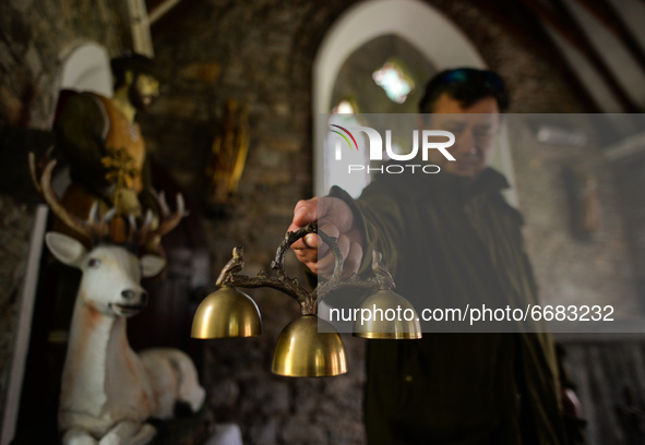 Father Krzysztof Sikora inside Ballynahinch Church, in Emlaghdauroe, Connemara.
This former Church of Ireland church, dated 1865, now known...