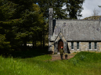 Father Krzysztof Sikora with his dog 'Rambo' seen outside Ballynahinch Church, in Emlaghdauroe, Connemara.
This former Church of Ireland chu...