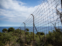 Border Italy / France at the "trail of death",  on June 24, 2015. The situation of migrants camped in Ventimiglia has not changed except for...