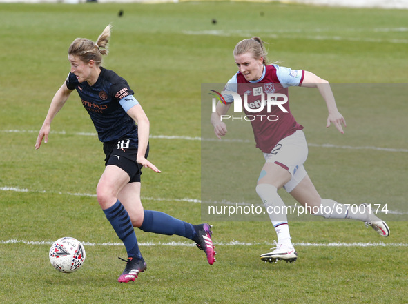  Ellen White of Manchester City WFC  during  Barclays FA Women's Super League  match between West Ham United Women and Manchester City  at T...