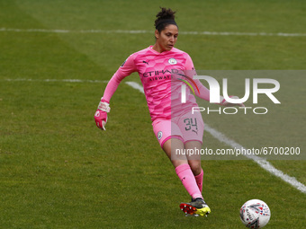  Karima Benameur Taieb of Manchester City WFC  during  Barclays FA Women's Super League  match between West Ham United Women and Manchester...