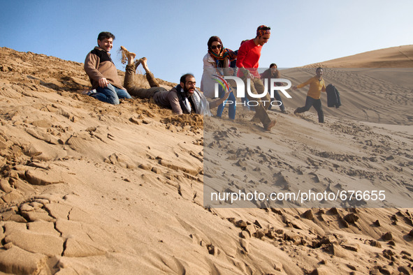 Young people likes to go to the deserts to have fun and also to have illegal parties. 