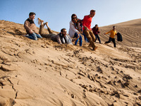 Young people likes to go to the deserts to have fun and also to have illegal parties. (