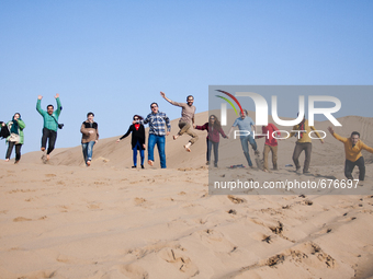 Young people likes to go to the deserts to have fun and also to have illegal parties.

 (