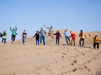 Young people likes to go to the deserts to have fun and also to have illegal parties.

 (