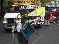 Members of the National Coordinator of Education Workers (CENTE by its acronym in Spanish) from various states of the country, marched in Me...