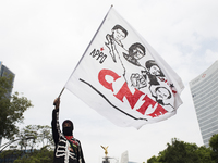 Members of the National Coordinator of Education Workers (CENTE by its acronym in Spanish) from various states of the country, marched in Me...