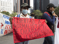 Members of the National Coordinator of Education Workers (CENTE by its acronym in Spanish) from various states of the country, marched in Me...