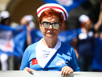 Polish nurses and midwives protest during Warning Strike at the Main Square in Krakow, Poland, on June 7, 2021. Nurses and midwives from aro...