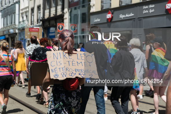 On June 19th took place the annual Pride Parade in Clermont-Ferrand, France, under a stifling heat. The event gathered tons of people. The c...