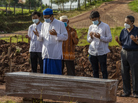 Funeral for COVID-19 victims at the Jombang Covid19 TPU, South Tangerang, Banten, Indonesia on June 21, 2021. The number of deaths due to CO...