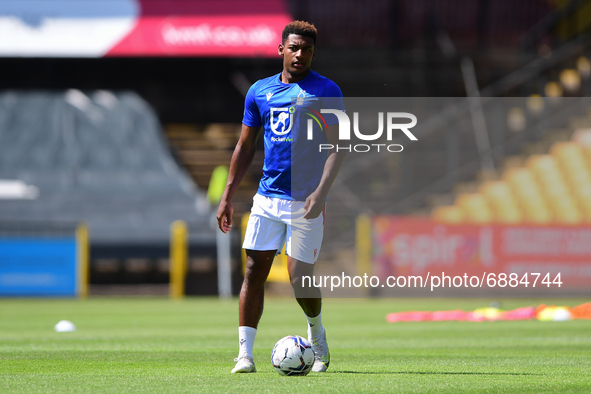 
Jayden Richardson Of Nottingham Forest warms up ahead of kick-off during the Pre-season Friendly match between Port Vale and Nottingham For...