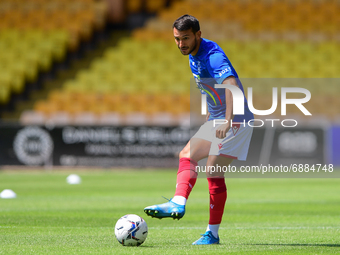 
Joao Carvalho of Nottingham Forest warms up ahead of kick-off during the Pre-season Friendly match between Port Vale and Nottingham Forest...