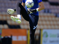 
Jordan Wright (47) of Nottingham Forest warms up ahead of kick-off during the Pre-season Friendly match between Port Vale and Nottingham Fo...