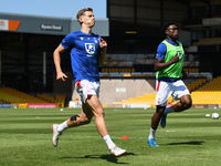 
Ryan Yates and Loic Mbe Soh of Nottingham Forest warm up ahead of kick-off during the Pre-season Friendly match between Port Vale and Notti...