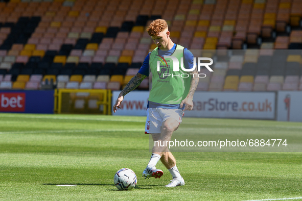 
Jack Colback of Nottingham Forest warms up ahead of kick-off during the Pre-season Friendly match between Port Vale and Nottingham Forest a...