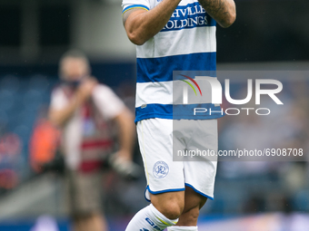   Ilias Chair of Queens Park Rangers looks on during the Pre-season Friendly match between Queens Park Rangers and Manchester United at the...