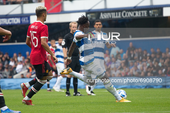   Tom Carroll of Queens Park Rangers scores during the Pre-season Friendly match between Queens Park Rangers and Manchester United at the Ki...