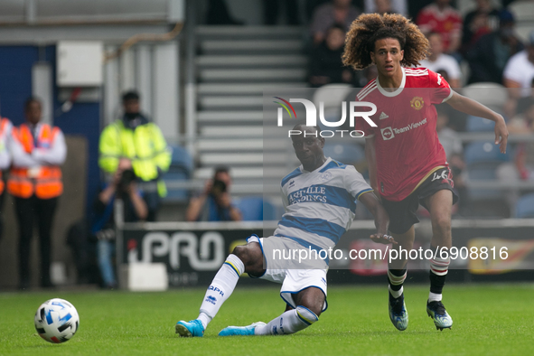   Albert Adomah controls the ball during the Pre-season Friendly match between Queens Park Rangers and Manchester United at the Kiyan Prince...