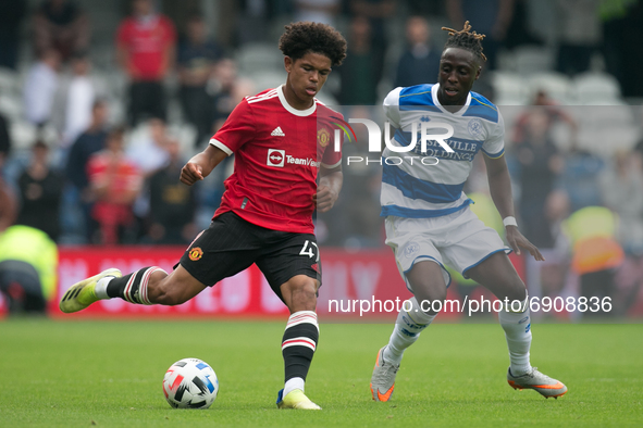   Shola Shoretire of Manchester United controls the ball during the Pre-season Friendly match between Queens Park Rangers and Manchester Uni...