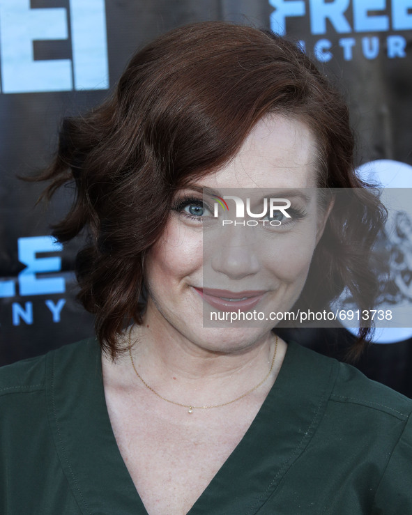 LOS ANGELES, CALIFORNIA, USA - JULY 28: Actress Paula Rhodes arrives at the Los Angeles Premiere Of Vertical Entertainment's 'Lorelei' held...