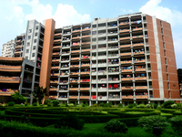 Students drying their beddings as they arrive at Dhaka University after reopen their residential halls after 18 months due to coronavirus em...