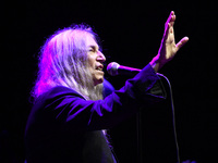 Patti Smith during the concert at La Nuvola Roma, as part of the first edition of the event Riemergere promoted by EUR Culture per Roma, 10...