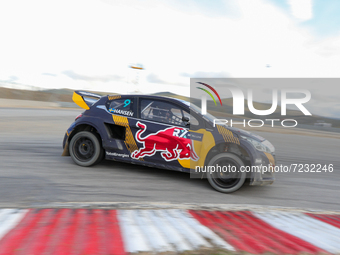 Kevin HANSEN (SWE) in Peugeot 208 of Hansen World RX Team in action during the Final of World RX of Portugal 2021, at Montalegre Internation...