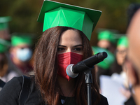 The new graduates of the autumn session paraded at the Foro Italico in Palermo. The graduation ceremony ended with the traditional Throwing...