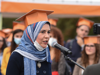 The new graduates of the autumn session paraded at the Foro Italico in Palermo. The graduation ceremony ended with the traditional Throwing...