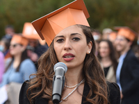 The new graduates of the autumn session paraded at the Foro Italico in Palermo. The graduation ceremony ended with the traditional Throwing...