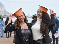 The new graduates of the autumn session paraded at the Foro Italico in Palermo. The graduation ceremony ended with the traditional Throwing...