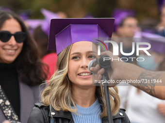 The new graduates of the autumn session paraded at the Foro Italico in Palermo. The graduation ceremony ended with the traditional Throwing...