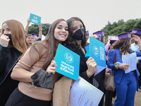 The new graduates of the autumn session paraded at the Foro Italico in Palermo. The graduation ceremony ended with the traditional Throwing...