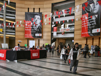 Students walk through Vari Hall at York University in Toronto, Ontario, Canada. York University is a public research university in Toronto,...