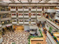 Learning Commons in the Scott Library at York University in Toronto, Ontario, Canada. York University is Ontario's second-largest graduate s...