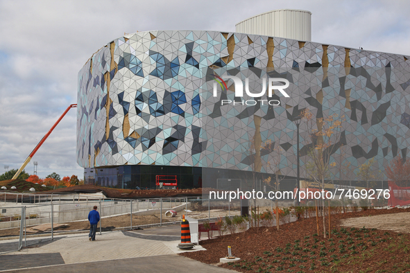 Bergeron Centre for Engineering Excellence under construction at York University in Toronto, Ontario, Canada. 