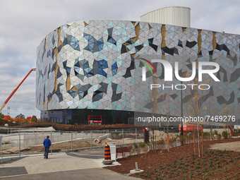 Bergeron Centre for Engineering Excellence under construction at York University in Toronto, Ontario, Canada. (