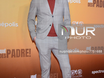 Singer Alexander Acha poses for photos during the red carpet of ‘Que Despadre’ film premiere at Cinepolis Gran Terraza Coapa. On February 9,...