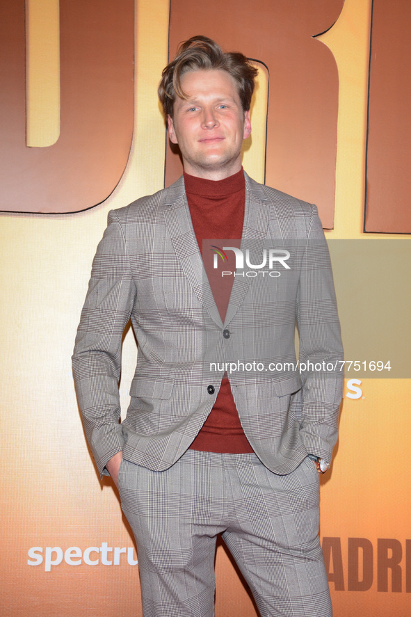 Singer Alexander Acha poses for photos during the red carpet of ‘Que Despadre’ film premiere at Cinepolis Gran Terraza Coapa. On February 9,...