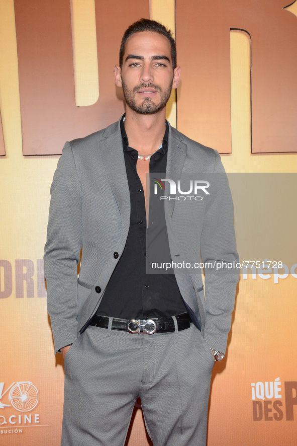 Michel Duval poses for photos during the red carpet of ‘Que Despadre’ film premiere at Cinepolis Gran Terraza Coapa. On February 9, 2022 in...